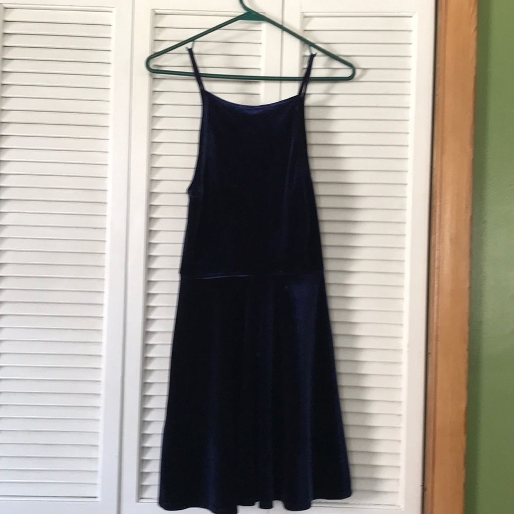 Mini blue dress